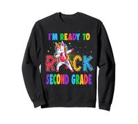 Ready To Rock Second Grade Dabbing Unicorn Back To School Felpa