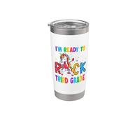 Ready To Rock Third Grade Dabbing Unicorn Back To School Bicchiere termico in acciaio inox doppia parete