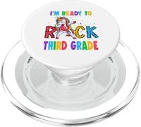 Ready To Rock Third Grade Dabbing Unicorn Back To School PopSockets PopGrip per MagSafe