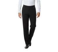 Ready4Dance Pantalone Uomo Zurigo Slim Fit Nero - Tessuto Tecnico Made in Italy per Danza Standard e Latino Americano - Taglie S-XXL con Impuntura Centrale e Taschino Laterale XXL