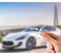 Readyprint 4 Adesivi Antifurto Satellitare GPS, Trasparenti, Interno Vetro, per Veicoli, Mis. 7 x 4 cm