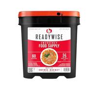 ReadyWise, 60 porzioni, Solo pranzo e cena, 13 ricette diverse, Secchio da asporto, Liofilizzato, 25 anni di durata, 7 giorni per 1 persona