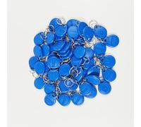 ReaIOKbii 125KHz EM4100 Key Fob RFID Access Card 50pcs/Pack EM induttivo TK4100 Key Fob Smart ID Key Card Read Only (blu)