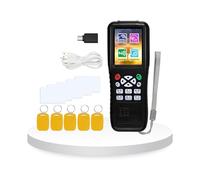 ReaIOKbii iCopy RFID Copier Full Multi-Frequency NFC Smart Card Reader Writer Duplicatore APP Crittografia Decoder Software Libero Cellulare per Copiare Schede di Accesso, Nero