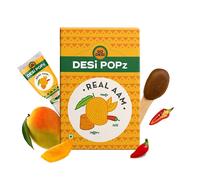 Real Aam Pop Mango & Jaggery Candy Fruit Toffee Indian Candy Packet 40 confez...