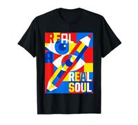 Real Art Soul Bauhaus Matita per Occhi Geometrica Astratta Maglietta