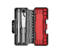 Real Avid Set di 3 cacciaviti a cricchetto con 13 bit, driver 3 in 1, impugnatura a T ed estensione, include 4 esagonali, 4 Torx, 3 metrici, 4 esagonali standard e Phillips