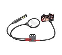 Real Avid Sistema di accessori Smart-Assist - Kit per banco da lavoro a mani libere con luce da lavoro ricaricabile da 180 lumen, lente d'ingrandimento da 5" e supporto per cellulare per progetti fai