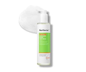 Real Barrier Control-T Schiuma Detergente 190ml, Detergente Viso Senza Solfati per Pelle Grassa, Detergente di Tipo Gel a Basso pH, Rimozione del Sebo Eccessivo