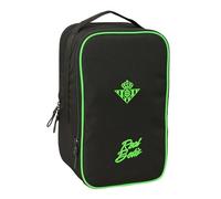 Real Betis Balompe - Scarpiera doppia, multiuso, portatile, sportiva, extraculare, calcio, comoda e versatile, 21 x 16 x 36 cm