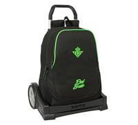 Safta Evolution Real Betis Balompie 22.5l 44x32x16 Cm Wheeled Backpack Nero Bambini