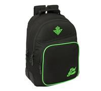 Safta Double Real Betis Balompie 20l 32x15x42 Cm Backpack Nero Bambini