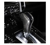 Real Carbon Fiber Car Gear Shift Knob Cover per Porsche Cayenne 2011 2012 2013 2014 2015 2016 2017 Shift Knob Head Patch, Gear Head Cover Gear Handle Head Gear Lever Protective Shel(Size:A,Color:Nero)