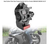 Real Carbon Fiber Rear Fender Bracket LED per Honda CBR650R CB650R 24-25 T9