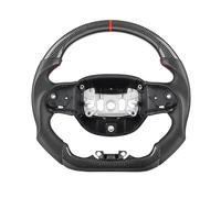 Real Carbon Fiber Steering Wheel Compatible For Jeep Compatible For Grand Cherokee 2014+ Perforated Leather Racing Steering Wheel