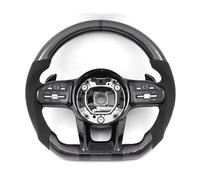 Real Carbon Fiber Steering Wheel Full Set Compatible For Benz Compatible For AMG W205 W213 W212 G63 C63S GLA GLS CLE GLC A B C E S G V Class(With button)