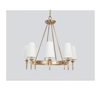 Real Copper Round Chandelier for Bedroom Kitchen Dining Room Living Room Modern Bronze Ceiling Chandelier E14 Lighting Fixtures
