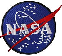 Real Empire - Toppa ricamata termoadesiva o da cucire per t-shirt, raffigurante il logo degli astronauti spaziali della Nasa (cod. art. 1130).