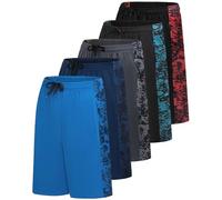 Real Essentials - Confezione da 5 Pantaloncini Sportivi da Uomo Dry-Fit, Resistenti al Sudore, M