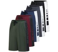 Real Essentials - Pantaloncini da Palestra, Pantaloncini da Tennis Uomo | Elasticizzato, lungo, comodo, con coulisse, tasche, sudore, estate, lounge, pigiama, sonno, calcio, escursionismo, pista
