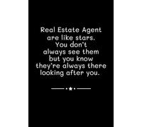 Real Estate Agent Are Like Stars: Lined Journal Notebook