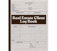 Real Estate Client Log Book: Real Estate Agent New Client Intake Form | real estate supplies.