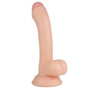 Fallico Ultra-realistico Vince con Prepuzio e Testicoli - 19,5cm (Tonalità Naturale)