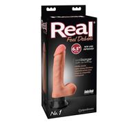 Vibratore Real Feel Deluxe No. 1 con Testicoli e Aspetto Naturale