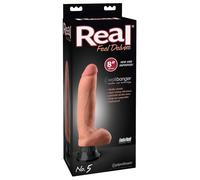 Vibratore Real Feel Deluxe No.5 con testicoli e realismo naturale