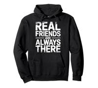 Real Friends Are Always There LEALTÀ di connessione - Felpa con Cappuccio