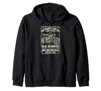 Real Grandpas Ride Motorcycles Funny Biker Dad Motorcycle Felpa con Cappuccio