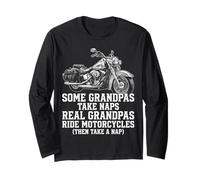 Real Grandpas Ride Motorcycles Funny Biker Dad Motorcycle Maglia a Manica