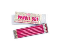 Real Hackney Dave Pencil Set - Set regalo matita - Confezione da 6 - cancelleria divertente - venduto da Brainbox Candy