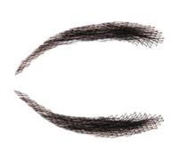 Real Hair Eyebrows - Handmade False Brows, Reusable Black Crochet Makeup
