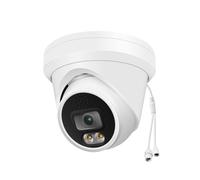 Real HD Telecamera IP a cupola aggiuntiva a colori da 6 MP per sistemi IP NVR Hik-Vision, con luci bianche visibili, angolo di visione di 105°, per esterni, compatibile con NVR Hik-Vision tramite