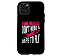 Real Heroes Don't Need A Cape To Fly Ragazza Portiere Custodia per iPhone 11 Pro