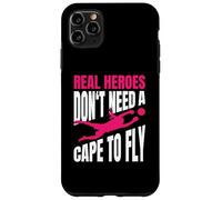 Real Heroes Don't Need A Cape To Fly Ragazza Portiere Custodia per iPhone 11 Pro Max