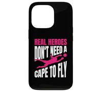 Real Heroes Don't Need A Cape To Fly Ragazza Portiere Custodia per iPhone 13 Pro