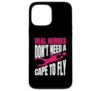 Real Heroes Don't Need A Cape To Fly Ragazza Portiere Custodia per iPhone 13 Pro Max