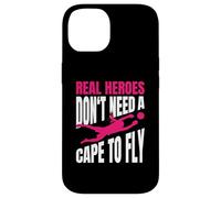Real Heroes Don't Need A Cape To Fly Ragazza Portiere Custodia per iPhone 14
