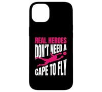 Real Heroes Don't Need A Cape To Fly Ragazza Portiere Custodia per iPhone 14 Plus