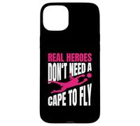 Real Heroes Don't Need A Cape To Fly Ragazza Portiere Custodia per iPhone 15 Plus
