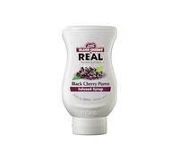 Reàl Infused Exotics, Black Cherry, 500 ml, Sciroppo di Ciliegia Nera, Vegano, Squeeze Bottle, Ideale per Cocktail, Topping, Dessert e Ricette Culinarie