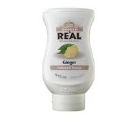 Reàl Infused Exotics, Ginger, 500 ml, Sciroppo con Zenzero, Vegano, Squeeze Bottle, Ideale per Cocktail, Moscow Mule, Dessert e Ricette