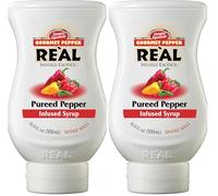 Reàl Infused Exotics, Gourmet Pepper, 500 ml, Sciroppo con Peperoncini, Vegano, Squeeze Bottle, Ideale per Cocktail Piccanti, Mocktail, Piatti Creativi e Topping (Confezione da 2)