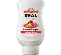 Reàl Infused Exotics, Gourmet Pepper, 500 ml, Sciroppo con Peperoncini, Vegano, Squeeze Bottle, Ideale per Cocktail Piccanti, Mocktail, Piatti Creativi e Topping
