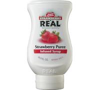 Reàl Infused Exotics, Strawberry, 500 ml, Sciroppo di Fragole Festival e Splendor, Vegano e Gluten Free, Squeeze Bottle, Ideale per Cocktail, Limonate, Soft Drink, Topping e Dessert