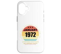 Real Legends Nato Nel Gennaio 1972 Retro Compleanno Custodia per iPhone 16 Plus