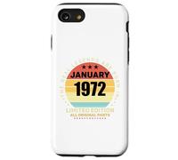 Real Legends Nato Nel Gennaio 1972 Retro Compleanno Custodia per iPhone SE (2020) / 7/8