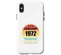 Real Legends Nato Nel Gennaio 1972 Retro Compleanno Custodia per iPhone X/XS